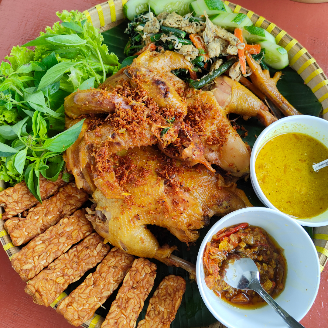 Ayam Goreng with Sambal Bajak made with Patum Peperium Gentleman's Relish